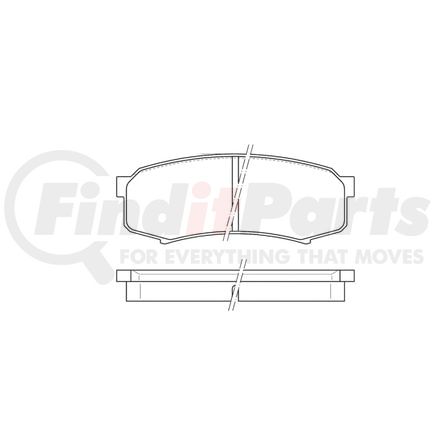 E11106060 by BENDIX - Formula Blue™ Hydraulic Brake Pads - Heavy Duty Extended Wear, With Shims