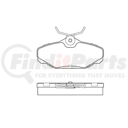 Bendix E11106100 Disc Brake Pad Set Pad Set