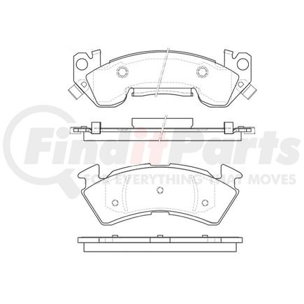Bendix E11106140 Disc Brake Pad Set Pad Set