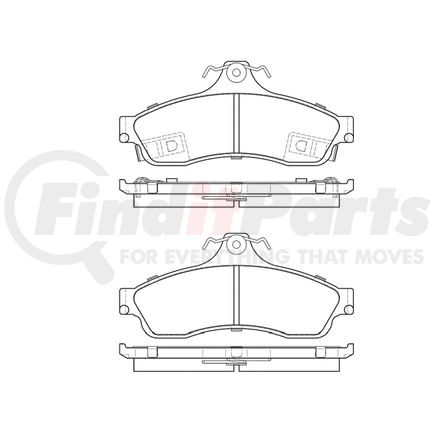 Bendix E11106280 Disc Brake Pad Set Pad Set