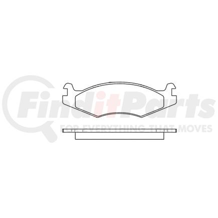 Bendix E11106510 Disc Brake Pad Set Pad Set