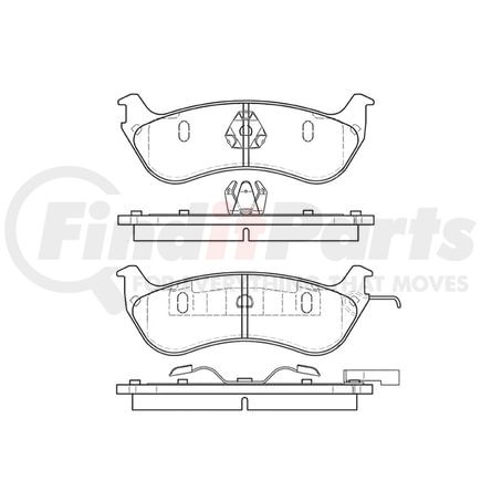 Bendix E11106900 Disc Brake Pad Set Pad Set