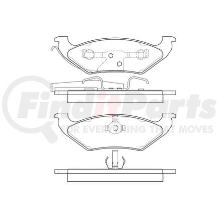 Bendix E11106620 Disc Brake Pad Set Pad Set