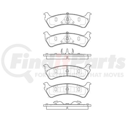 Bendix E11106670 Disc Brake Pad Set Pad Set