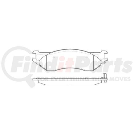 E11107020 by BENDIX - Formula Blue™ Hydraulic Brake Pads - Heavy Duty Extended Wear, With Shims, Front or Rear, 7576-D702, 7627-D758, 7718-D842, 7774-D966, 7866-D966, 7868-D966, 7982-D1077 FMSI