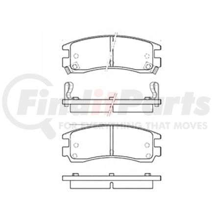 E11107140 by BENDIX - Formula Blue™ Hydraulic Brake Pads - Heavy Duty Extended Wear, With Shims