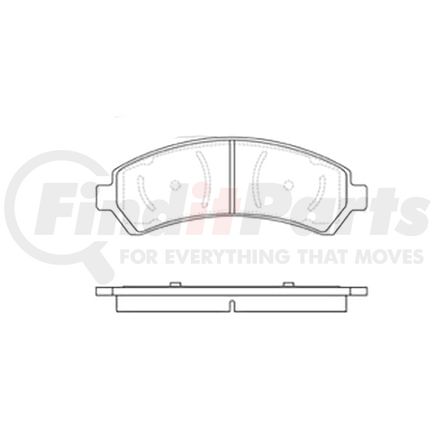 E11107260 by BENDIX - Formula Blue™ Hydraulic Brake Pads - Heavy Duty Extended Wear, With Shims