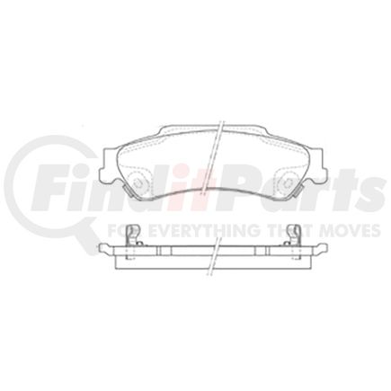 Bendix E11107290 Disc Brake Pad Set Pad Set