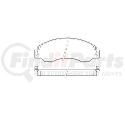 Bendix E11107010 Disc Brake Pad Set Pad Set