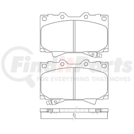 Bendix E11107720 Disc Brake Pad Set Pad Set
