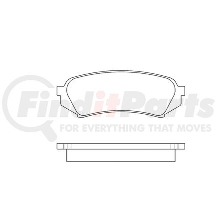 E11107730 by BENDIX - Formula Blue™ Hydraulic Brake Pads - Heavy Duty Extended Wear, With Shims