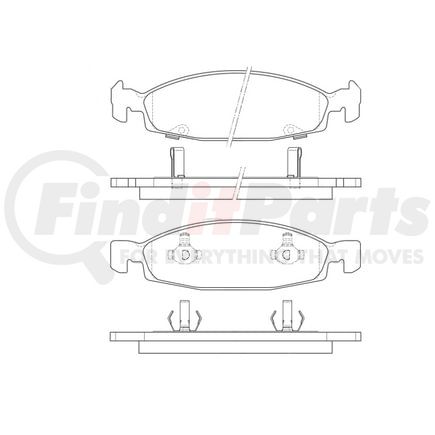 Bendix E11107900 Disc Brake Pad Set Pad Set