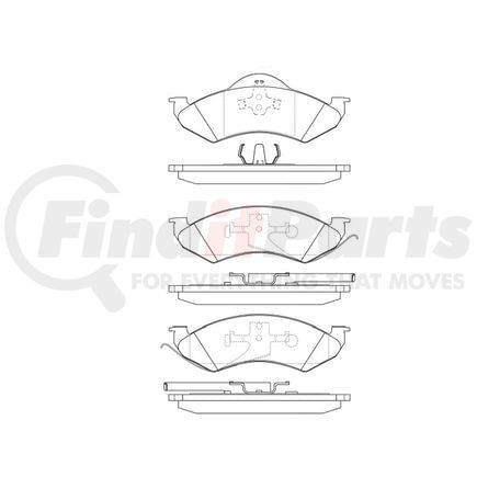 Bendix E11107460 Disc Brake Pad Set Pad Set