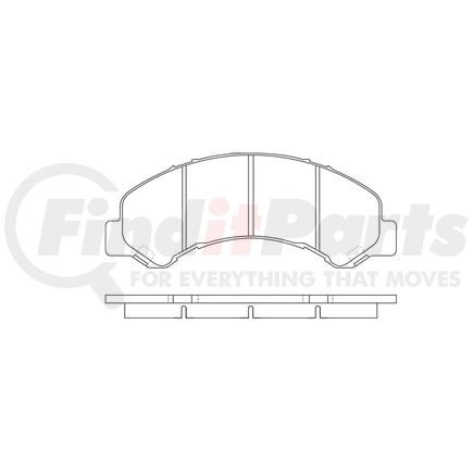 E11108260 by BENDIX - Formula Blue™ Hydraulic Brake Pads - Heavy Duty Extended Wear, With Shims, Front, 7698-D826 FMSI
