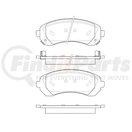 E11108440 by BENDIX - Formula Blue™ Hydraulic Brake Pads - Heavy Duty Extended Wear, With Shims, Front, 7720-D844 FMSI