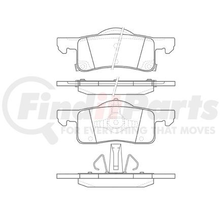 Bendix E11109350 Disc Brake Pad Set Pad Set