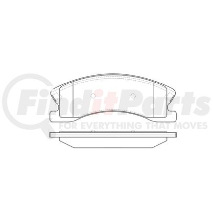 E11109450 by BENDIX - Formula Blue™ Hydraulic Brake Pads - Heavy Duty Extended Wear, With Shims, Front, 7846-D945 FMSI