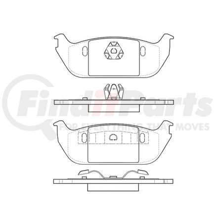 Bendix E11109520 Disc Brake Pad Set Pad Set