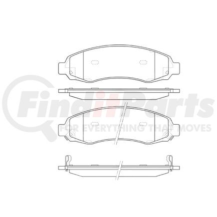 Bendix E11109620 Disc Brake Pad Set Pad Set