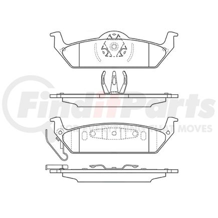 Bendix E11110120 Disc Brake Pad Set Pad Set