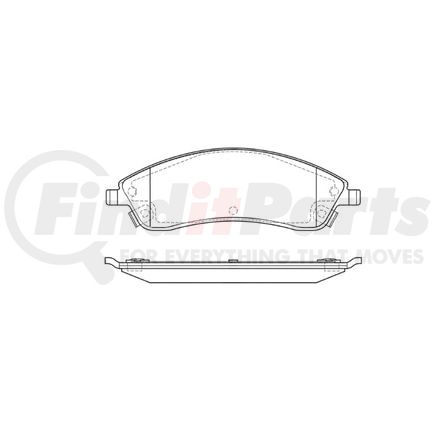 E11110190 by BENDIX - Formula Blue™ Hydraulic Brake Pads - Heavy Duty Extended Wear, With Shims, Front, 7922-D1019, 7923-D1019 FMSI