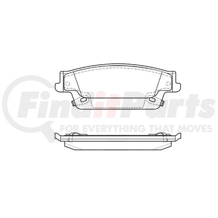 E11110200 by BENDIX - Formula Blue™ Hydraulic Brake Pads - Heavy Duty Extended Wear, With Shims, Rear, 7924-D1020, 7925-D1020 FMSI