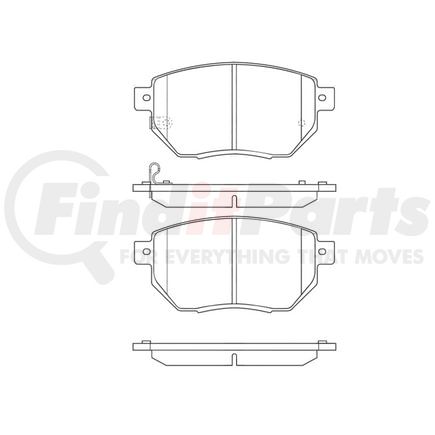 Bendix E11109691 Disc Brake Pad Set Pad Set