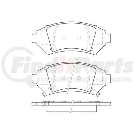 Bendix E11110760 Disc Brake Pad Set Pad Set