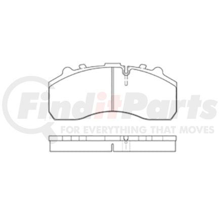 E11112030 by BENDIX - Formula Blue™ Hydraulic Brake Pads - Heavy Duty Extended Wear, With Shims