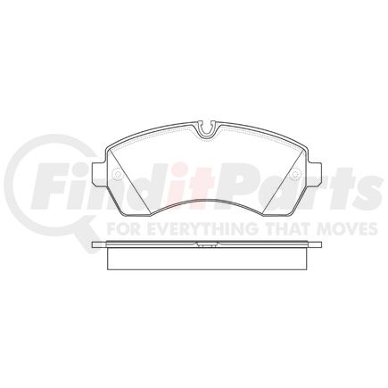 E11112680 by BENDIX - Formula Blue™ Hydraulic Brake Pads - Heavy Duty Extended Wear, With Shims, Front or Rear