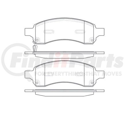 E11111691 by BENDIX - Formula Blue™ Hydraulic Brake Pads - Heavy Duty Extended Wear, With Shims