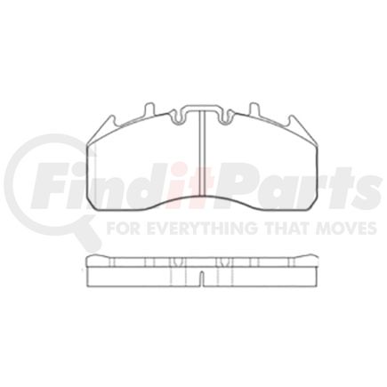 E11113110 by BENDIX - Formula Blue™ Hydraulic Brake Pads - Heavy Duty Extended Wear, With Shims