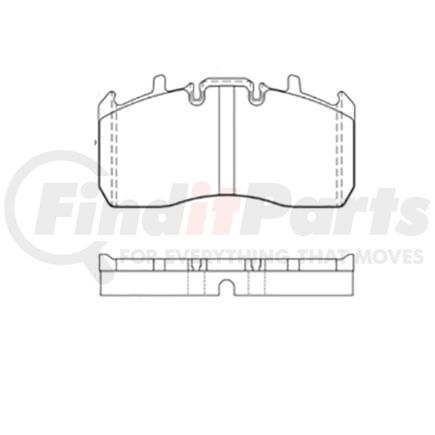 E11113700 by BENDIX - Formula Blue™ Hydraulic Brake Pads - Heavy Duty Extended Wear, With Shims