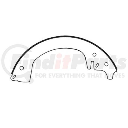 E11600530 by BENDIX - Formula Blue™ New Bonded Brake Shoes - Front, 1219-53 (FMSI), 11 in. x 2 in. Brake Drum Diameter