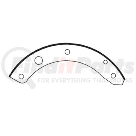 E11601410 by BENDIX - Formula Blue™ New Bonded Brake Shoes - Front or Rear, 653-141 (FMSI), 11 in. x 1-3/4 in. Brake Drum Diameter