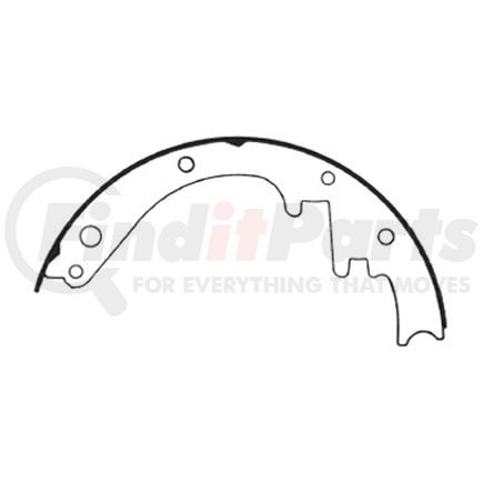 E11602280 by BENDIX - Formula Blue™ New Bonded Brake Shoes - 2038AT-10 (FMSI)