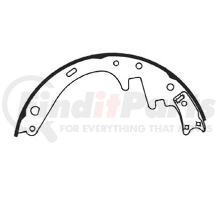 E11602630 by BENDIX - Formula Blue™ New Bonded Brake Shoes - 2053-12 (FMSI)