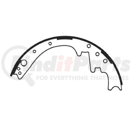 E11603360 by BENDIX - Formula Blue™ New Bonded Brake Shoes - Front, 2055T-336 (FMSI), 11 in. x 3 in. Brake Drum Diameter