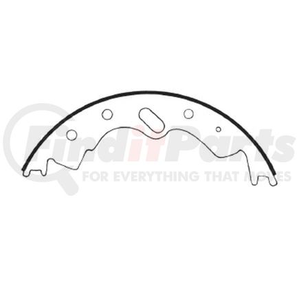 E11603550 by BENDIX - Formula Blue™ New Bonded Brake Shoes - Rear, 1236-355 (FMSI), 14-1/8 in. x 3 in. Brake Drum Diameter