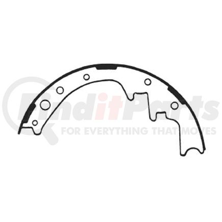 E11604140 by BENDIX - Formula Blue™ New Bonded Brake Shoes - Rear, 2156-414 (FMSI), 254 mm x 55.5 mm Brake Drum Diameter