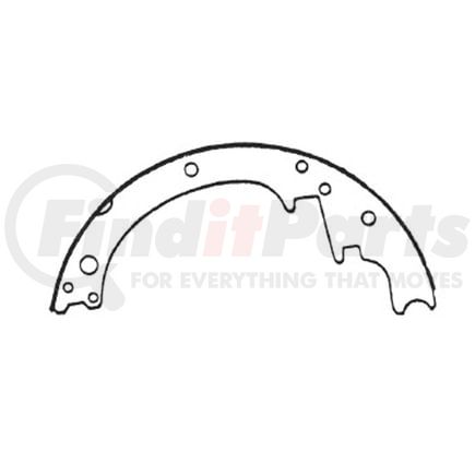 E11604190 by BENDIX - Formula Blue™ New Bonded Brake Shoes - 2158-419 (FMSI)