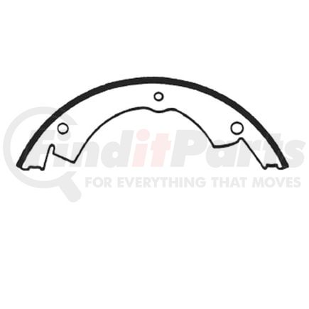 E11604270 by BENDIX - Formula Blue™ New Bonded Brake Shoes - Rear, 4640-427 (FMSI), 15 in. x 4 in. Brake Drum Diameter