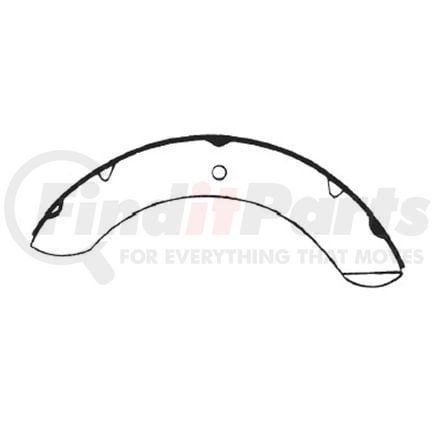 E11604690 by BENDIX - Formula Blue™ New Bonded Brake Shoes - Front or Rear, 8111-469 (FMSI), 289 mm x 55 mm Brake Drum Diameter