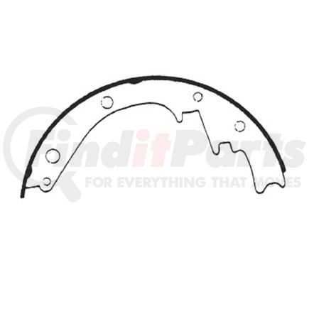 E11604730 by BENDIX - Formula Blue™ New Bonded Brake Shoes - 2073T-473 (FMSI), 2 Shoes with Pin