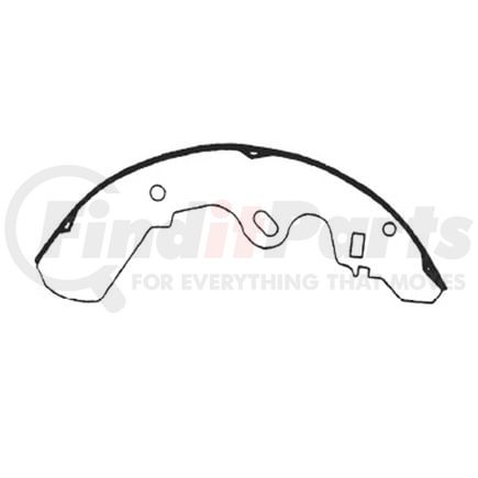 E11605100 by BENDIX - Formula Blue™ New Bonded Brake Shoes - Rear, 1360-510 (FMSI), 254 mm x 51 mm Brake Drum Diameter