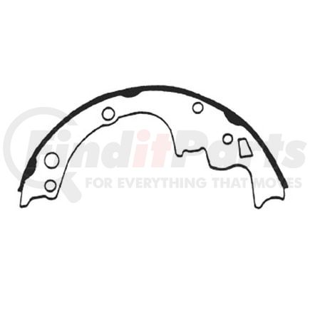 E11605140 by BENDIX - Formula Blue™ New Bonded Brake Shoes - 2117ATT-514 (FMSI)