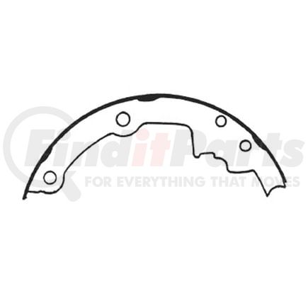 E11605520 by BENDIX - Formula Blue™ New Bonded Brake Shoes - 2165T-552 (FMSI)