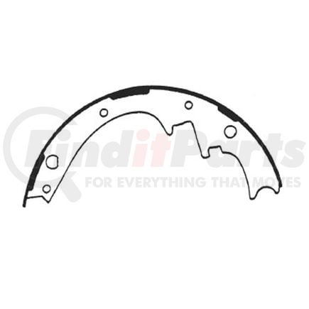 E11605810 by BENDIX - Formula Blue™ New Bonded Brake Shoes - 2089AT-581 (FMSI)