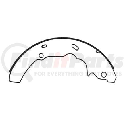 E11606180 by BENDIX - Formula Blue™ New Bonded Brake Shoes - 1396-S618 (FMSI)
