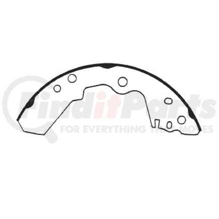 E11606190 by BENDIX - Formula Blue™ New Bonded Brake Shoes - Rear, 1360-554 (FMSI), 2 Shoes with Pin